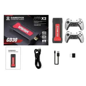 GD30 Portable TRUE 4K TV Video Retro Game Console 2 4G Wireless Controller Game Stick Built in 20000 Classic Games