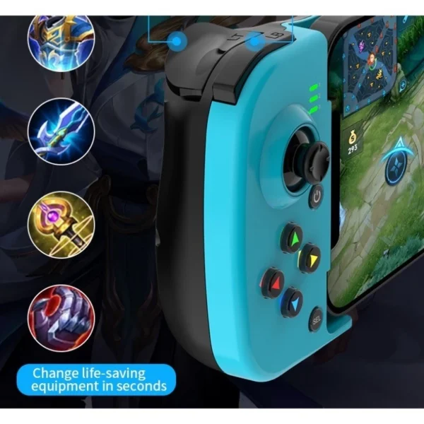 Mobile Gamepad Controller Wireless Bluetooth Game Joystick Compatible with Android IOS Mode 2 4G Koneksi Bluetooth